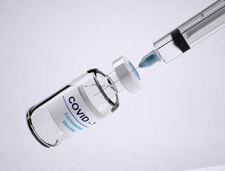  covid 19 vaccine 3d rendering for medicine content