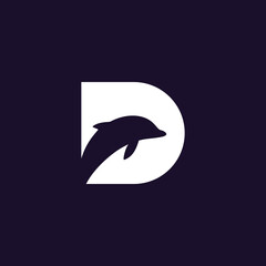 Letter D typography Logo Design