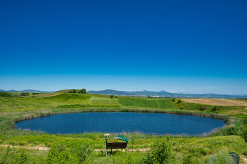 lakes created by meteorite fall ,Twin lakes Zerelia or Zirelia are two circular lakes, located 4 km...