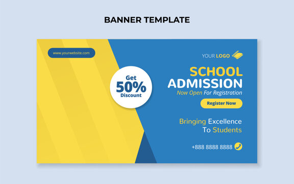 School Education Admission Banner Template