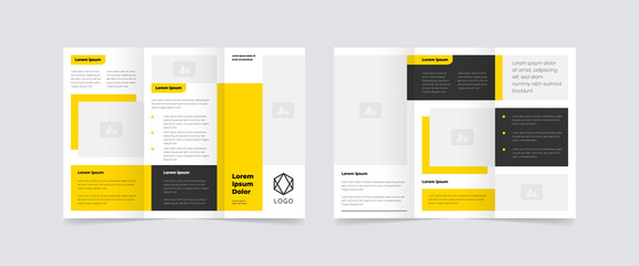 Fototapeta na wymiar modern trifold business brochure design template