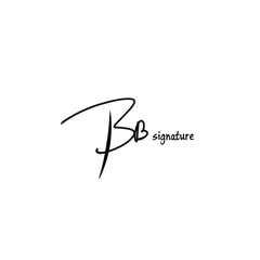 BB hand handwritten logo for identity