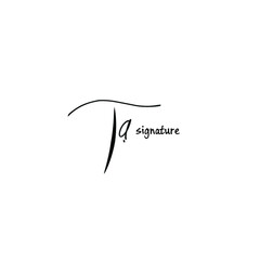  ta hand handwritten logo for identity