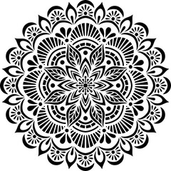 Mandala Pattern Stencil doodles sketch
