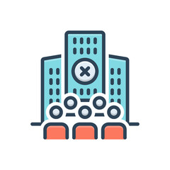 Color illustration icon for limited 