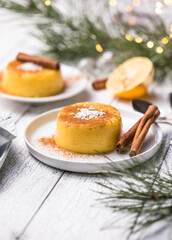 Natilla Colombian or Spain cuisine - Christmas tradition