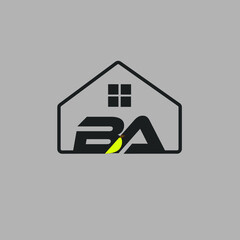 BA construction company logo design