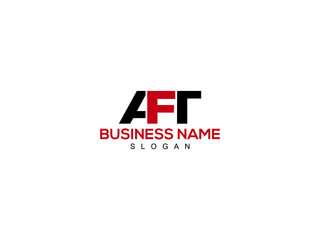 AFT Letter Logo, aft logo image design - obrazy, fototapety, plakaty