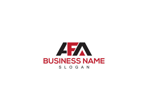 AFA Letter Logo, afa logo image design for all kind of use
