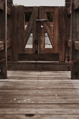 old wooden door