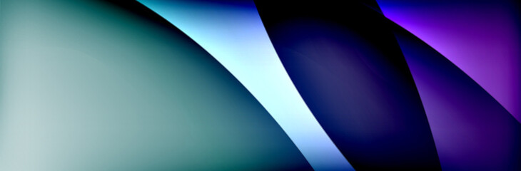 Fototapeta premium Fluid gradient neon color waves, vector abstract background
