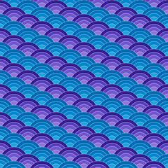 beautiiful seamless pattern design of waves, for decoraying wallpaper, wrapping paper, fabric, backdrop and etc.