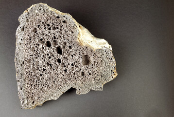 carved texture of honeycomb volcanic stone Iceland