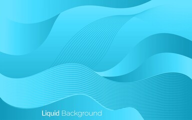 blue liquid vector background with wavy line