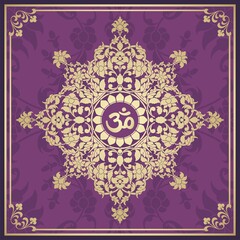 aum syllable , paisley design ,Hinduism , India	