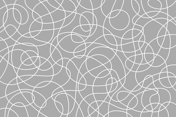 Vector abstract background with freehand continuous lines.