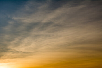 Fototapeta premium Colorful sky lit by the setting sun.