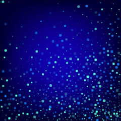 Blue Square Effect Blue Vector Background. Flying