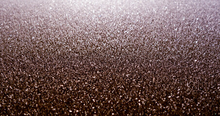 Surface icing forming ice textured crystals