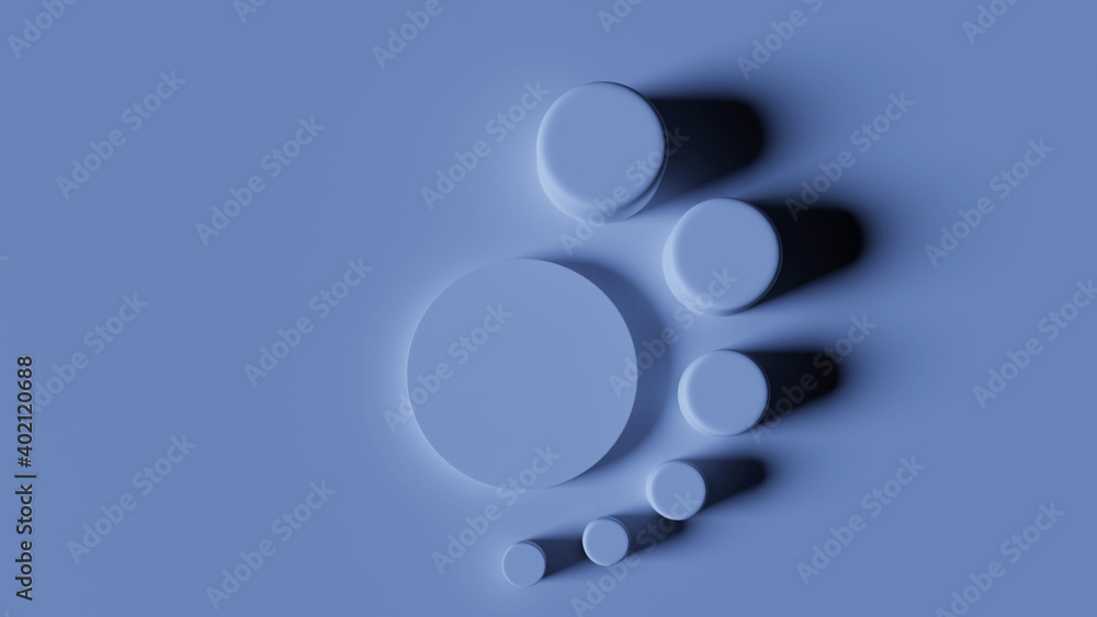Aufkleber 3d rendering platform light color abstract background image