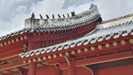 korean temple roof
