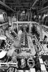 Oil tanker engine room BNW