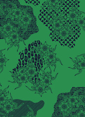 floral with new print design with some colours