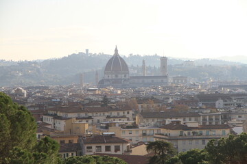 Fototapeta na wymiar Aerial view of Florence city , Italy