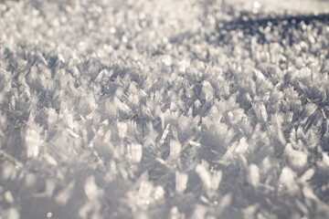 Obraz premium fresh snow winter background banner