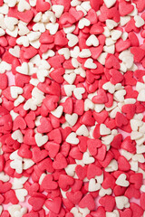 Valentine's day background with small hearts
