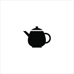 teapot icon Flat illustration of a vector