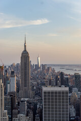 Fototapeta na wymiar Skyline of New york city is One of the best night view in the world.