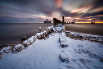 The old torpedo house is a facility from the II WS, which supplies German submarines. It is a very popular photo place. Gdynia, Poland