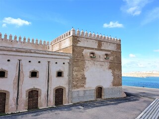 Fototapeta premium Castle in Rabat Morocco by the Sea