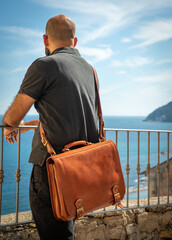 Fototapeta premium Model for leather bags
