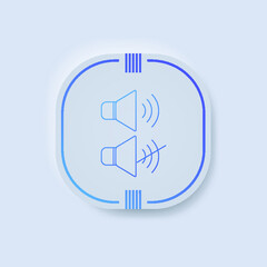  Speaker Simple button illustration