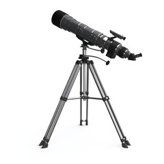 Detailed Telescope on Tripod	
