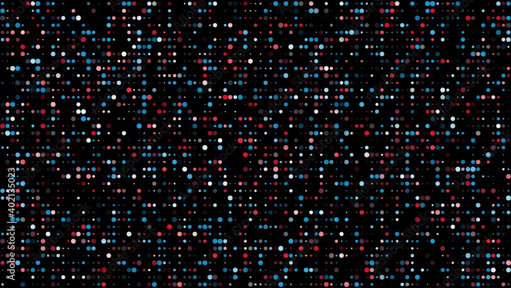 Aufkleber festive background with many colorful round particles. computer generated 3d render