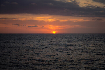 Naklejka premium Sunset at Cyprus