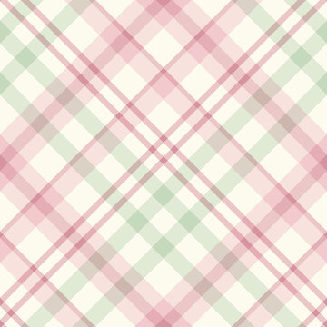 Seamless pattern in stylish pink and green colors for plaid, fabric, textile, clothes, tablecloth and other things. Vector image. 2
