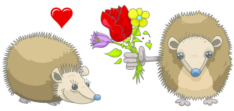 Saint-Valentin : H&eacute;rissons amoureux