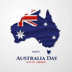Obraz na płótnie Canvas Australia Day Background Design. Vector Illustration.