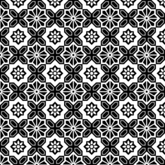 Vector seamless pattern with lettering Happy Easter and mandala shape. Perfect texture for your easter printing and textile design, paper, fabric, book cover, web and magazine pages background.