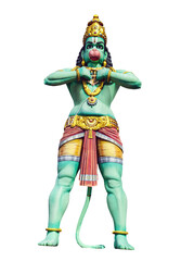 Hanuman Hindu God Statue Idol Standing.