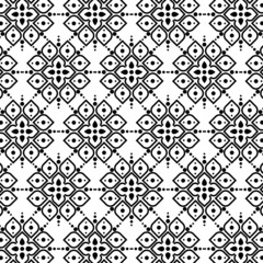 Vector seamless pattern with lettering Happy Easter and mandala shape. Perfect texture for your easter printing and textile design, paper, fabric, book cover, web and magazine pages background.