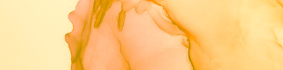 Hand-painted Artwork.  Multilayer Orange