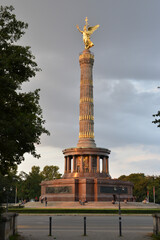 Historic Siegessäule (Victory Column) Berlin-Tiergarten, Germany