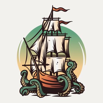 Kraken Ship Images – Browse 1,117 Stock Photos, Vectors, and Video | Adobe  Stock