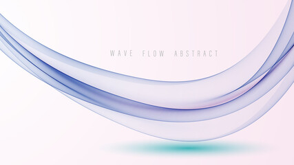 Blue modern abstract lines swoosh certificate, speed smooth wave border background. Vector illustration