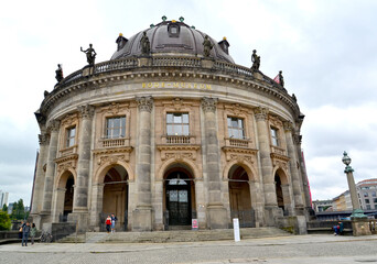 Fototapeta na wymiar BERLIN, GERMANY. Entrance to the building of the Bode Museum on Museum Island